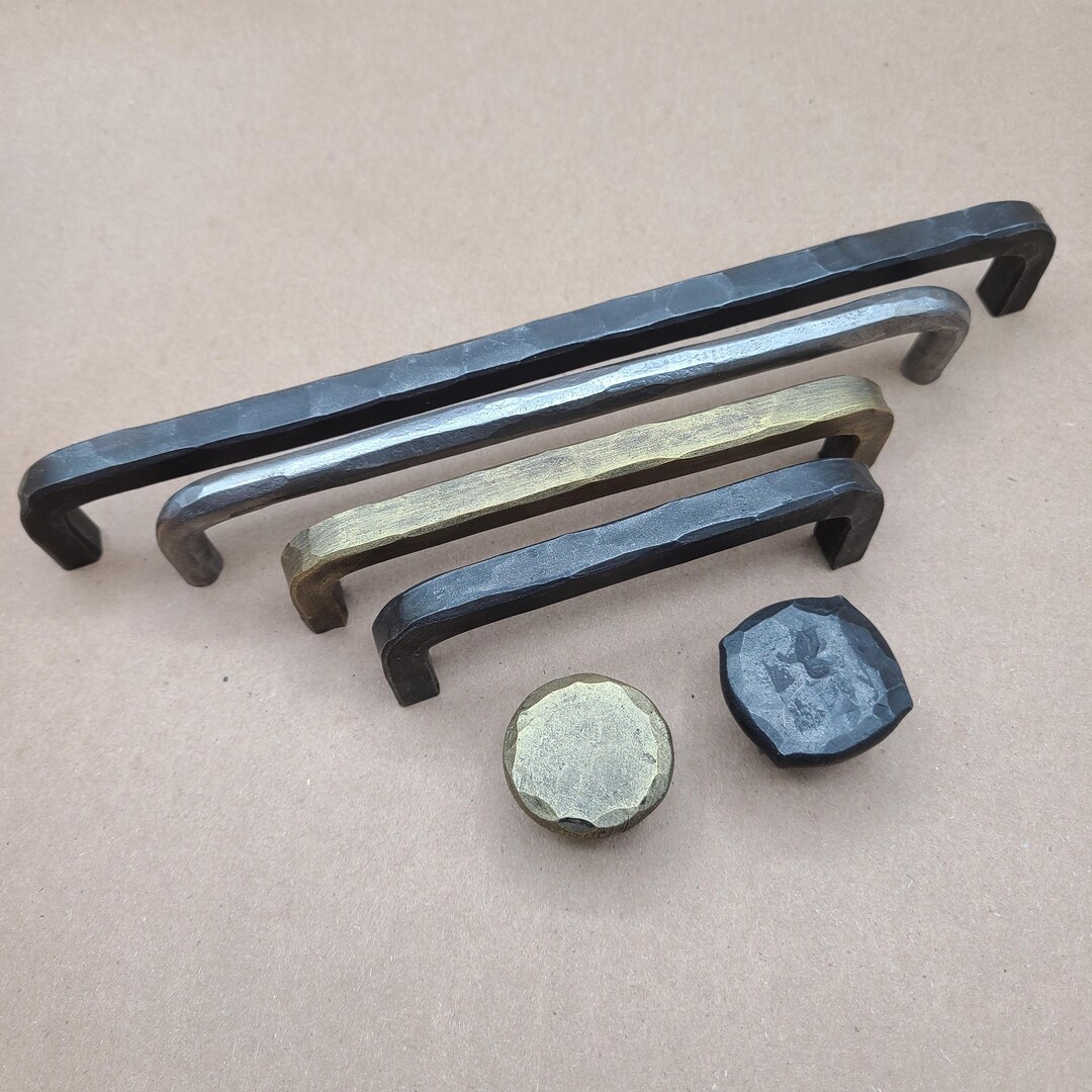 Cabinet Hardware Pulls and Knobs Hand Forged Iron - Hammered "U" | MakerPlace by Michaels Cabinet Hardware Pulls and Knobs Hand Forged Iron - Hammered "U" | MakerPlace by Michaels